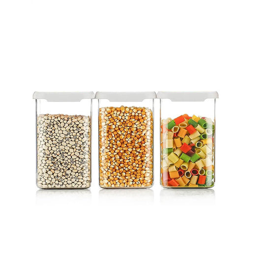 Square Push Cap Container set of 6/12 (1100 ml) My Store